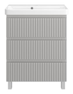 Напольная тумба под раковину Brevita Victory VIC-07070-50-03Я 70см серый шёлк